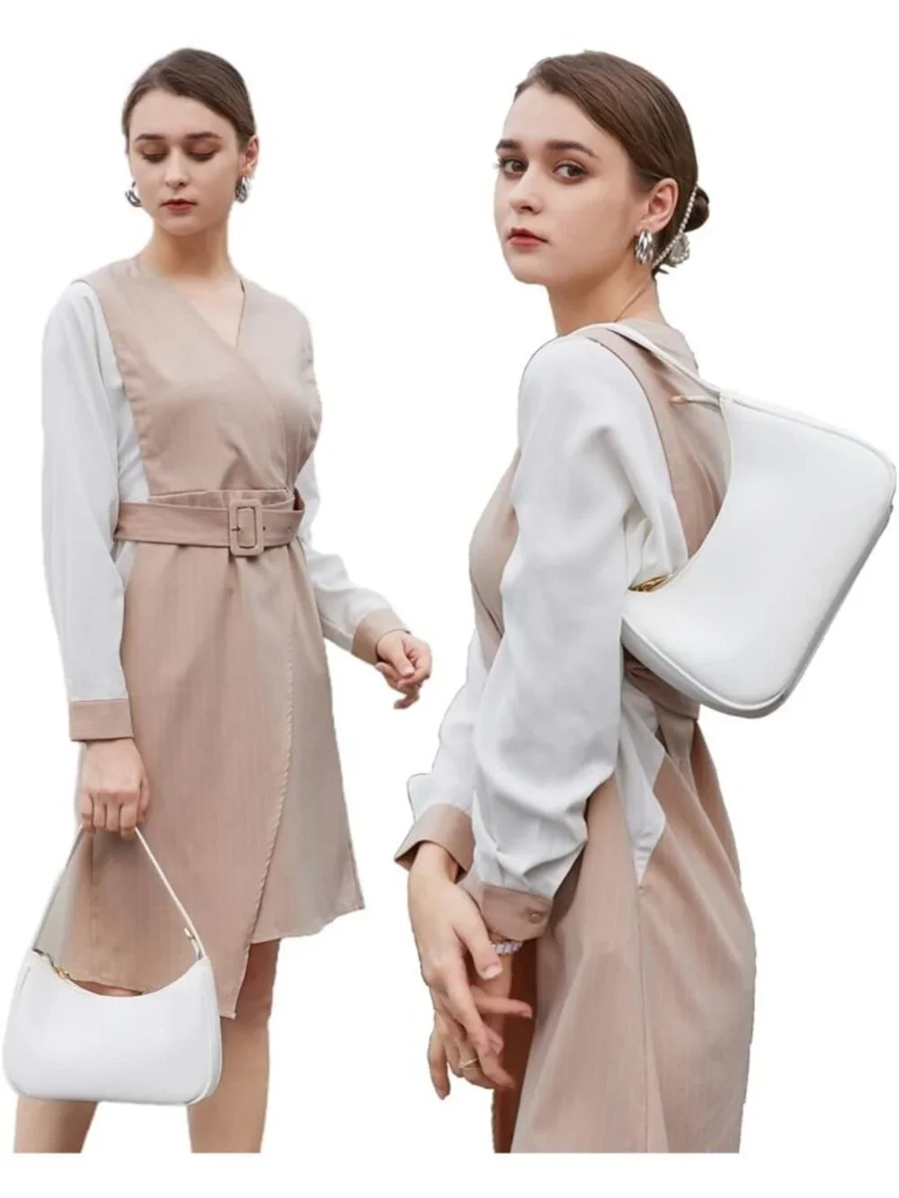 Cute Hobo Tote Bag for Women, Mini Clutch Purse with Zipper Closure, Stylish